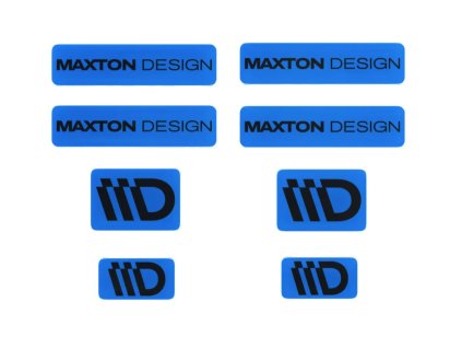 maxton design sada 3d samolepek 8 ks barva modra cerna