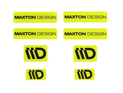 maxton design sada 3d samolepek 8 ks barva limetkova cerna