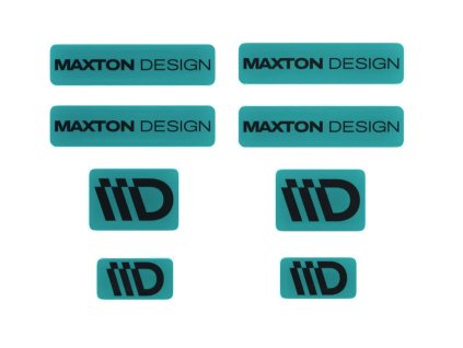 maxton design sada 3d samolepek 8 ks barva tyrkysova cerna