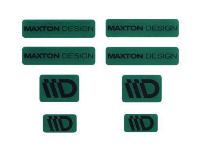 maxton design sada 3d samolepek 8 ks barva zelena cerna