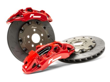 racingline stage 3 predni brzdovy kit se 6 pistovymi trmeny pro vozy platformy a5 golf 5 6 apod