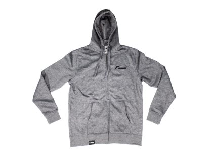 racingline mikina se zipem a kapucou seda