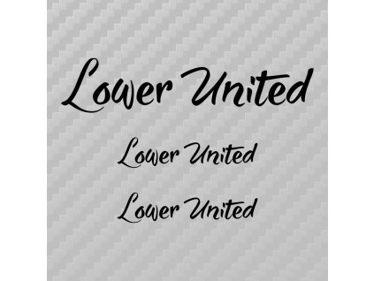 lower united set samolepek cerna