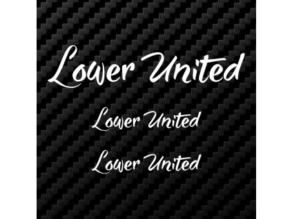 lower united set samolepek bila