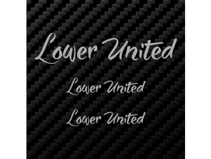 lower united set samolepek stribrna