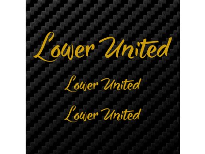 lower united set samolepek zlata