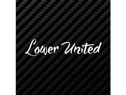 lower united samolepka bila