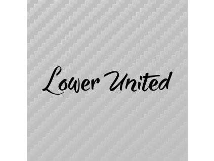 lower united samolepka cerna