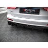 maxton design vlozka zadniho narazniku s imitacemi koncovek vyfuku pro audi s6 c8 cerny leskly plast abs s chromovymi koncovkami 10