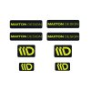 maxton design sada 3d samolepek 8 ks barva cerna limetkova