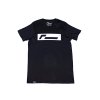 racingline cerne triko s bilym logem