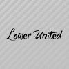 lower united samolepka cerna