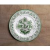 Talíř keramický se zeleným okrajem