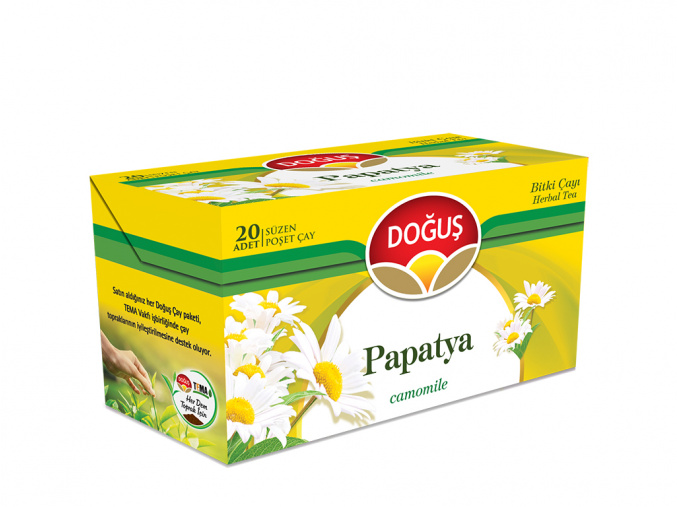 Čaj turecký heřmánkový porcovaný - Poşet Çayı Papatya DOĞUŞ 30g - www.turecky-sen.cz