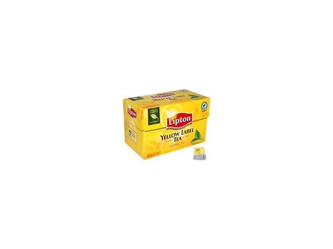 Čaj černý porcovaný - Yellow Label  Poşet Çayı 40 g LIPTON