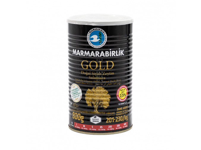 olivy cerne siyah gemlik zeytin gold xl marmarabirlik 800g turecky sen