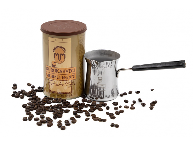 Turecká káva - Kurukahveci MEHMET EFENDİ Cezveli 250g s džezvou - Turecký sen