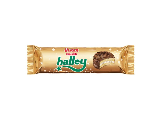 Sušenky plněné s čokoládovou polevou - Halley ÜLKER 77g