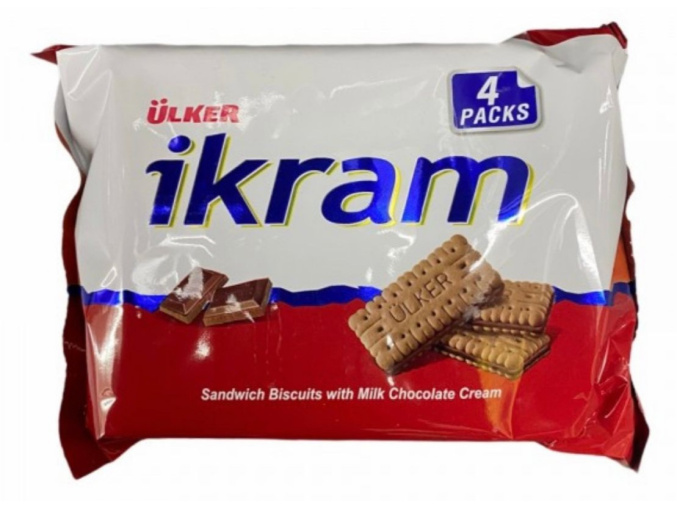 Sušenky čokoládové ikram s mlečným čokoládovým krémem ÜLKER 336g