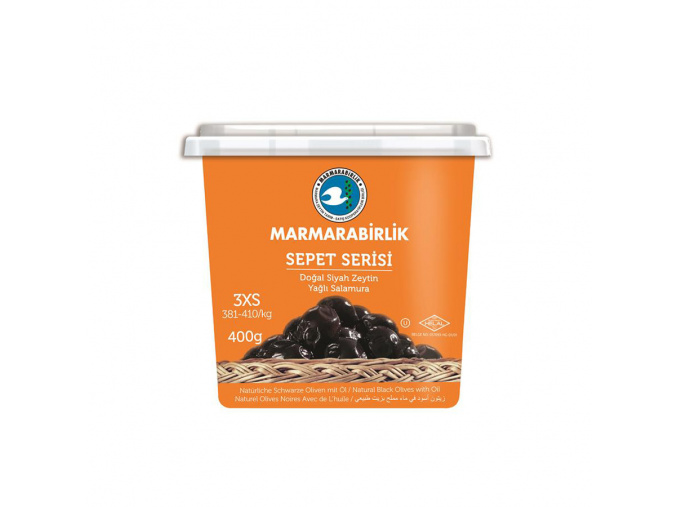 Černé suché olivy s olejem 3XS - Siyah Zeytin Yağli 3XS MARAMRABIRLIK 400g