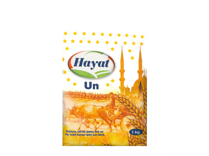 Pšeničná mouka - Buğday Unu HAYAT 1kg - www.turecky-sen.cz