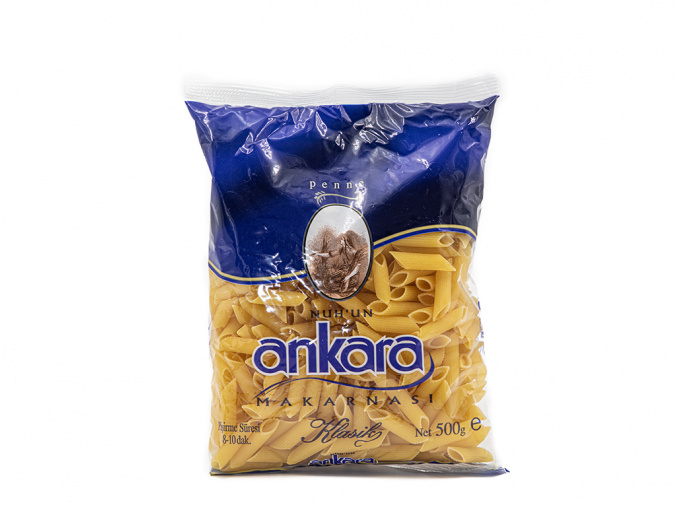 Těstoviny penne - Makarna Penne ANKARA MAKARNASI 500g - www.turecky-sen.cz