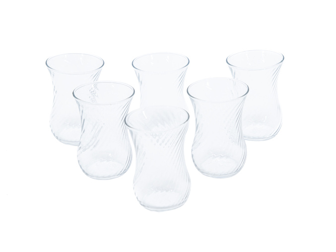 Skleničky na čaj OPTIK 6ks - Optik Cay Bardagi 6adet - www.turecky-sen.cz