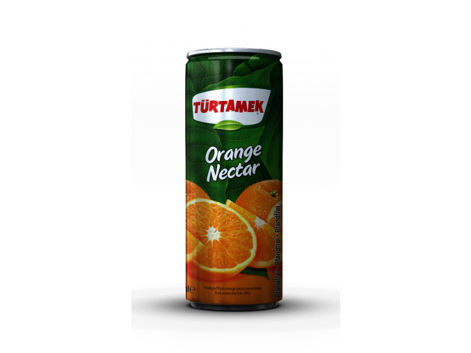 Nektar - pomerančový plechovka - Portakal Nektari TAMEK 250ml - www.turecky-sen.cz