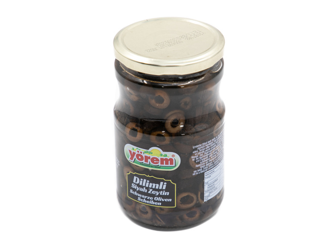 Nakrájené černé olivy - Dilimli Siyah Zeytin YÖREM 720g - www.turecky-sen.cz