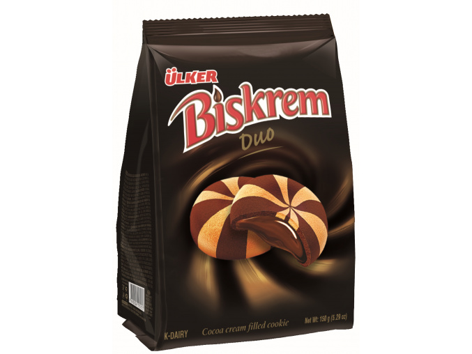 Duo Sušenky plněné čokoladou - Biskrem Biskuvi ULKER 150g