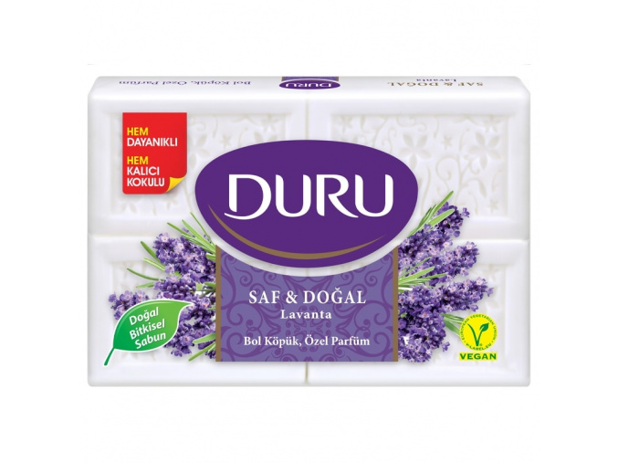 Turecká mýdla s vůni levandule - SAF ve DOĞAL Guzelik Sabunu Lavanta 600g URU - www.turecky-sen.cz