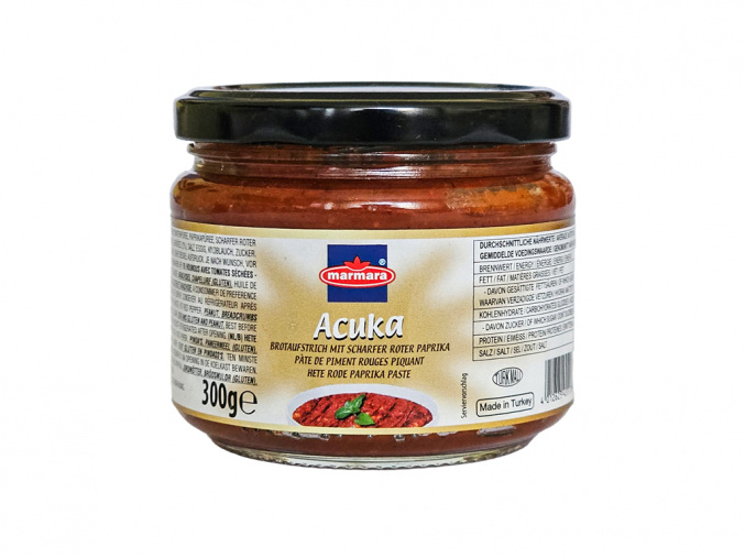 Acuka - omáčka pálivá paprika MARMARA 300g - www.turecky-sen.cz