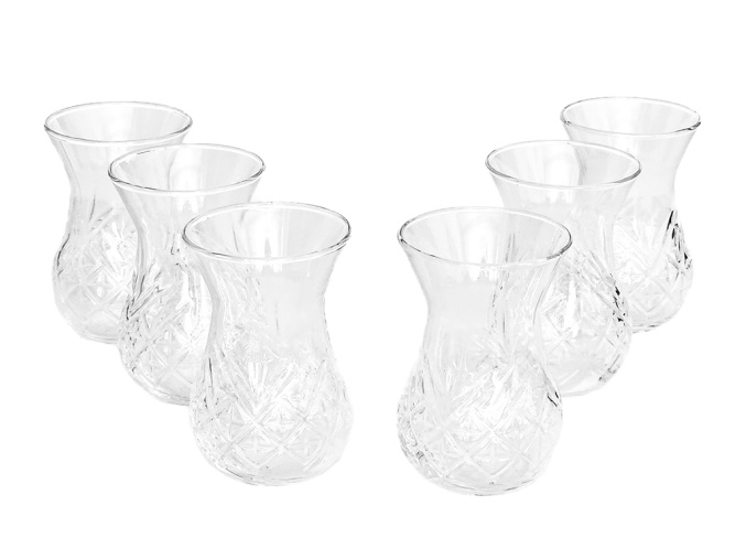 Čajové skleničky 6ks - Çay Bardağı 6adet TIMELESS Paşabahçe - www.turecky-sen.cz