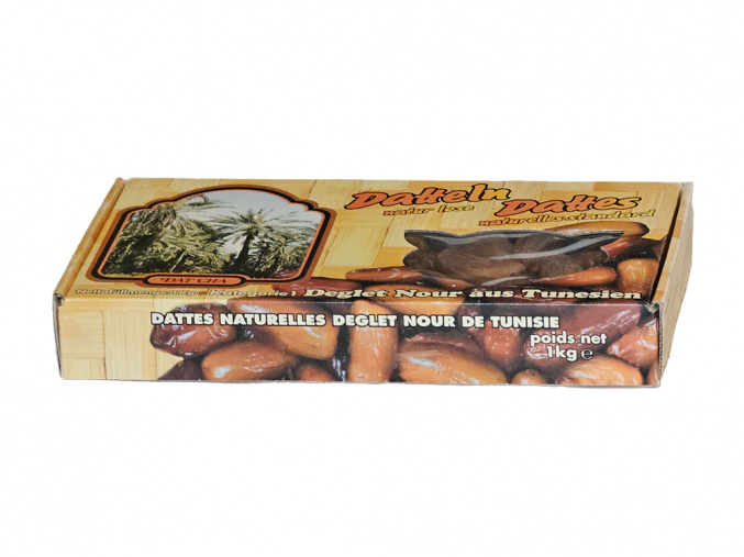 Datle Deglet Nour Tunisko s peckou - DAT'CHA 1kg - www.turecky-sen.cz