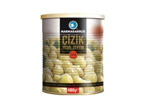 Olivy zelené - Çizik yeşil zeytin 400g