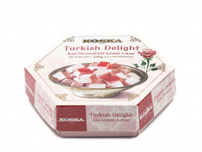 Lokum růže  - Gül aromali lokum KOSKA 250g - www.turecky-sen.cz