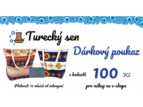 Dárkový poukaz 100 Kč pro nákup na e-shop