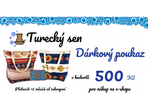 Dárkový poukaz 500 Kč pro nákup na e-shop