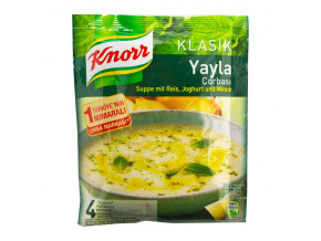 Jogurtova polevka s ryzi a matou - Yayla Corbasi KNORR 76g - Turecký sen