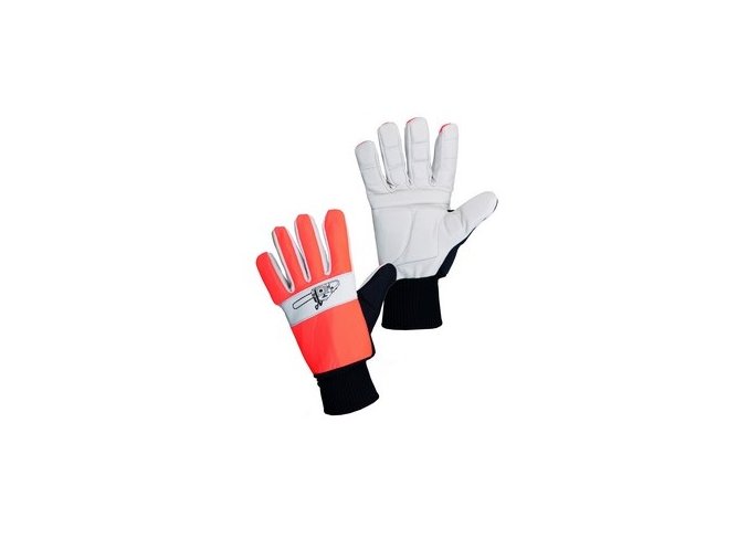 rukavice antivibrační   oranžové pila
