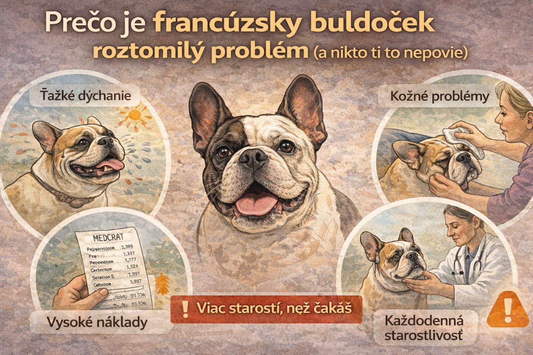 Prečo je francúzsky buldoček roztomilý problém (a nikto ti to nepovie)