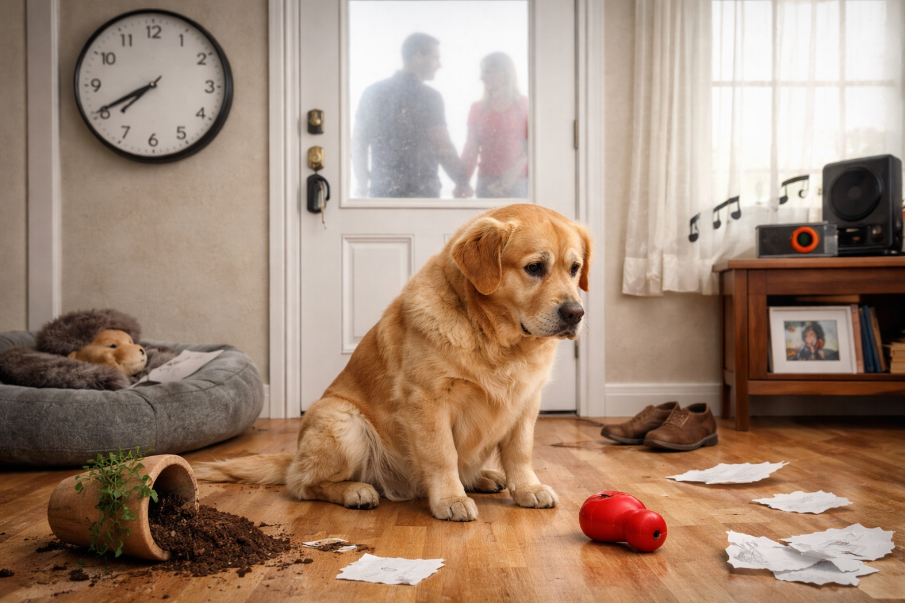 Pes doma sám: ako ho naučiť zostať bez stresu (krok za krokom)