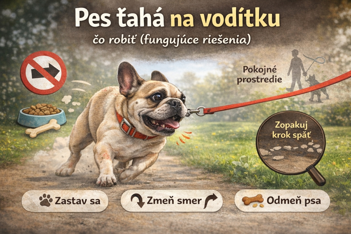 Pes ťahá na vodítku – čo robiť (fungujúce riešenia)
