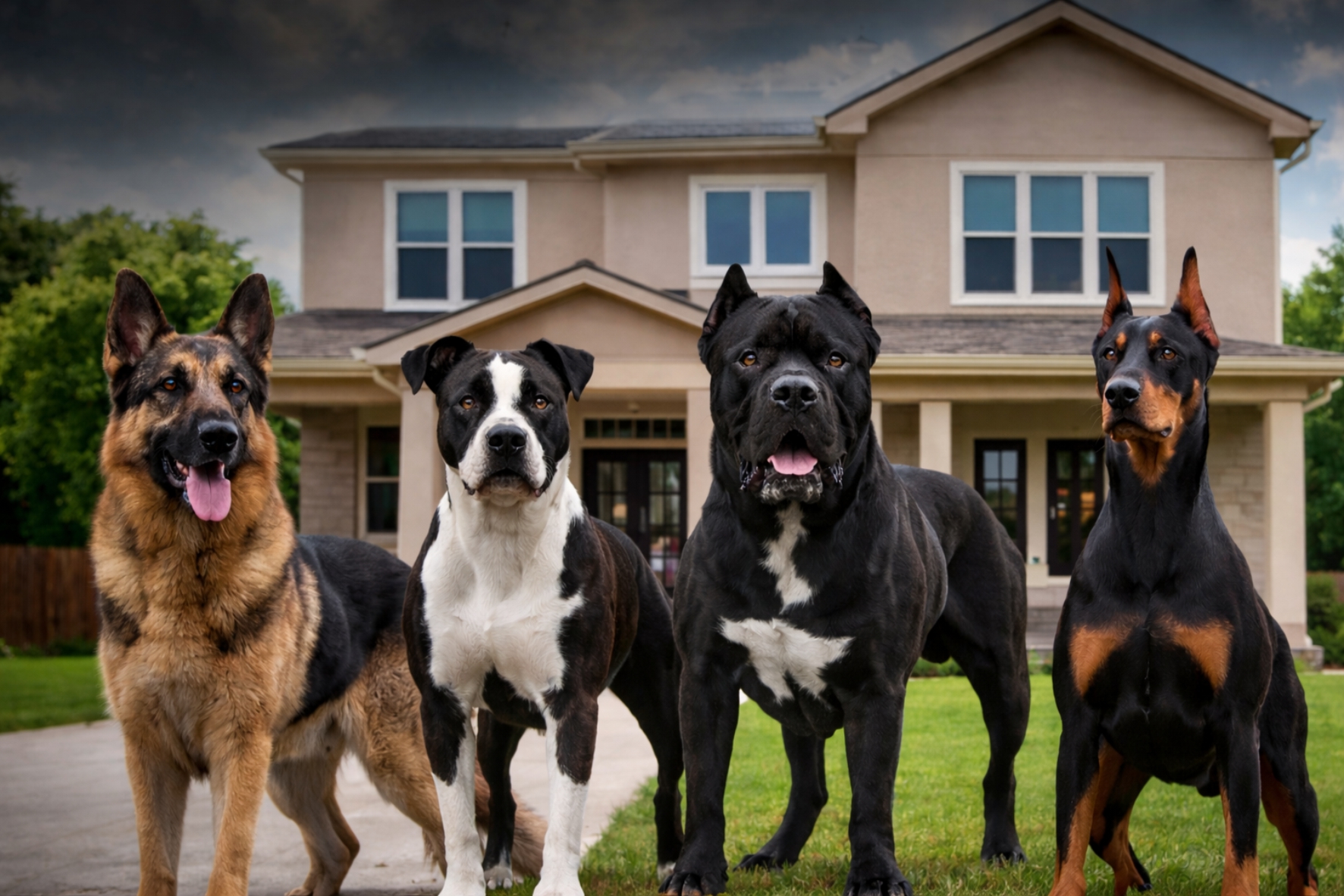 10 najlepších plemien strážnych psov na ochranu domu