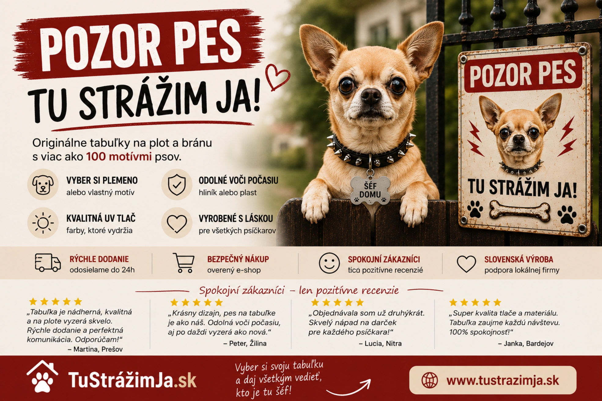 Tabuľky - Pozor Pes!