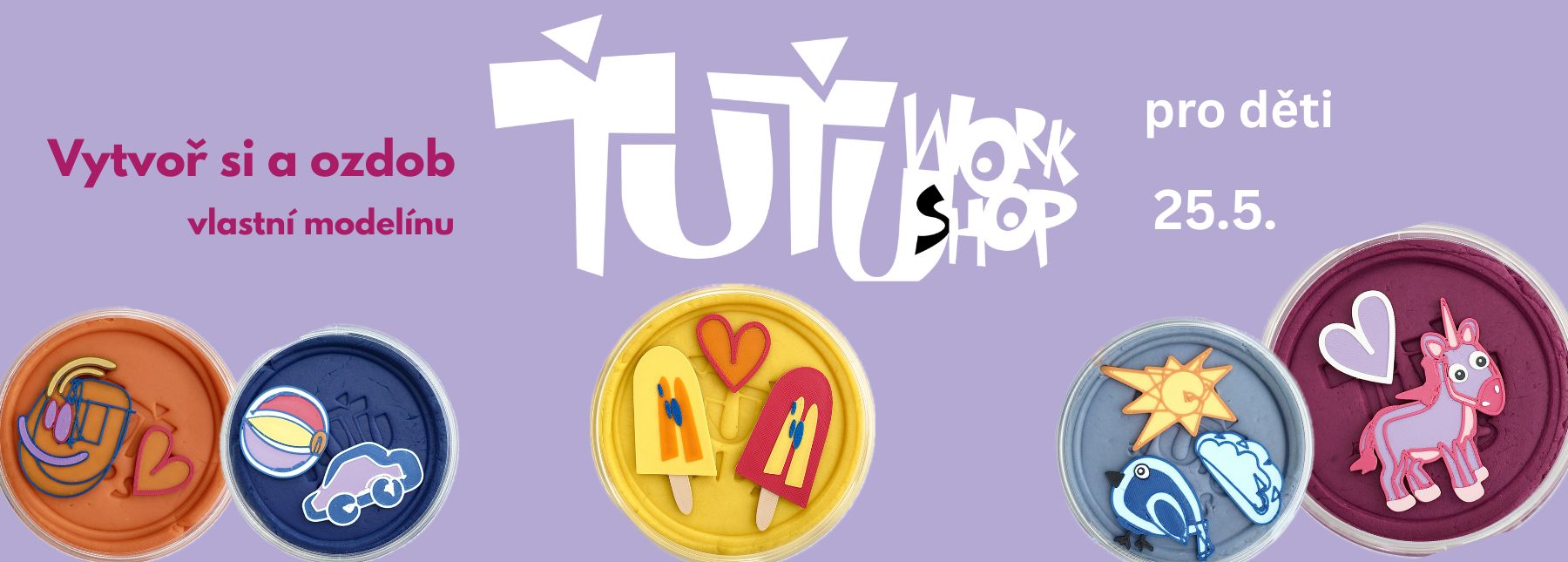 Vytvoř si a ozdob modelínu workshop