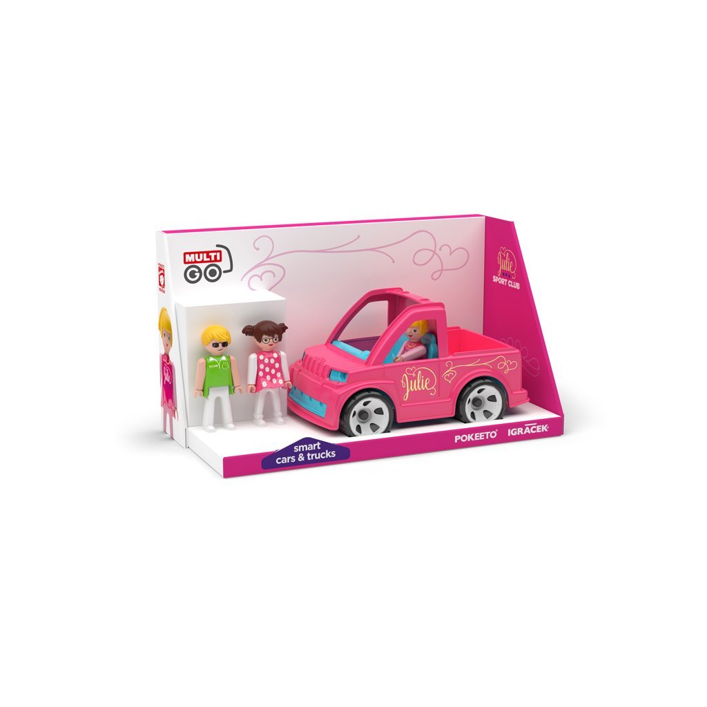 Igráček MultiGO Trio Julie sport club - auto pro holčičky s figurkami