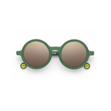Kulaté sluneční brýle Classic - Olivio /Cactus Green | Olivio & Co
