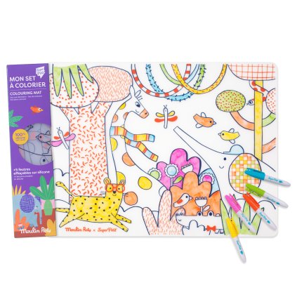 Zvířátka oboustranná silikonová podložka - COLLAB MOULIN ROTY | Superpetit