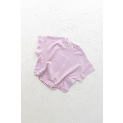 Hoppy Days Tshirt Romper - Lilac